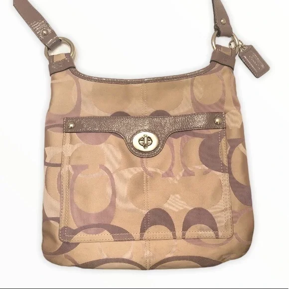 Coach optic purple hippie messenger bag