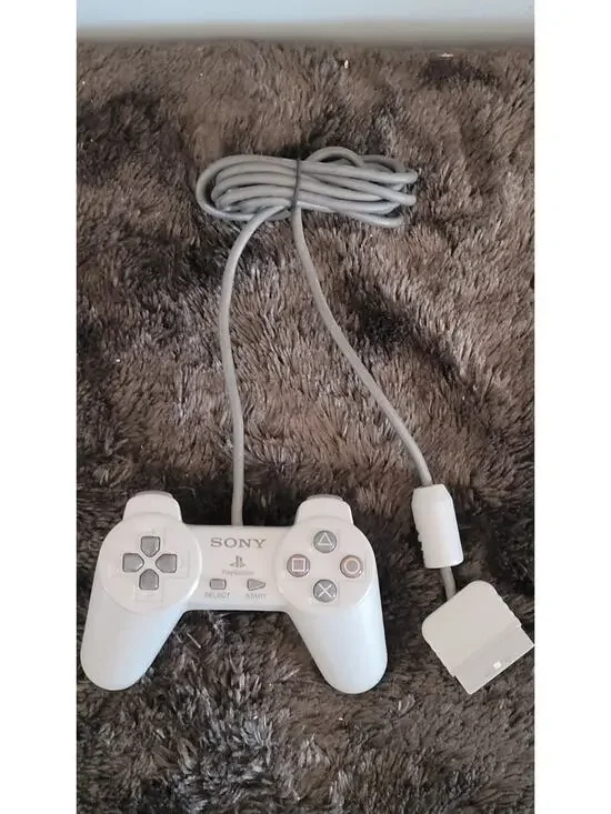 OEM Sony PlayStation PS1 PS2 White Controller SCPH-1080 Tested Working Genuine