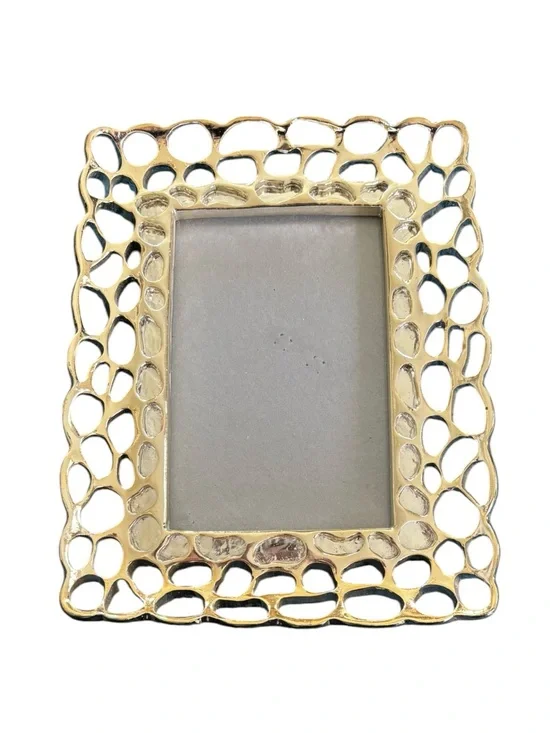 Azzure Home Gold Plated Decorative Desk 5X7 Picture Frame  AF1368 Velvet Back