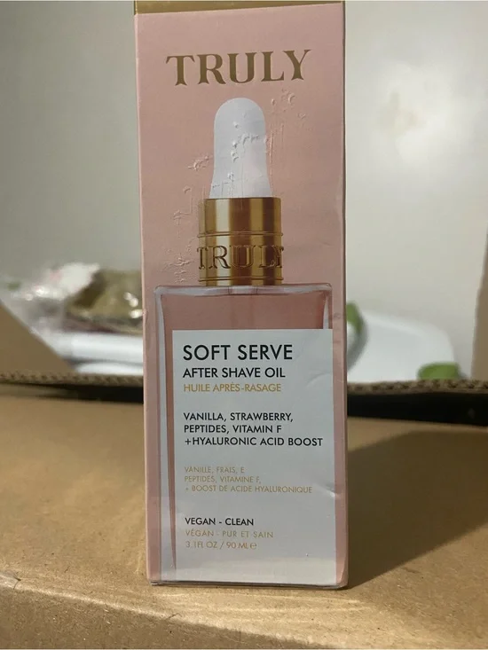 Truly Soft Serve After Shave Oil 3.1oz Strawberry Vanilla MSRP Exp: 11/28