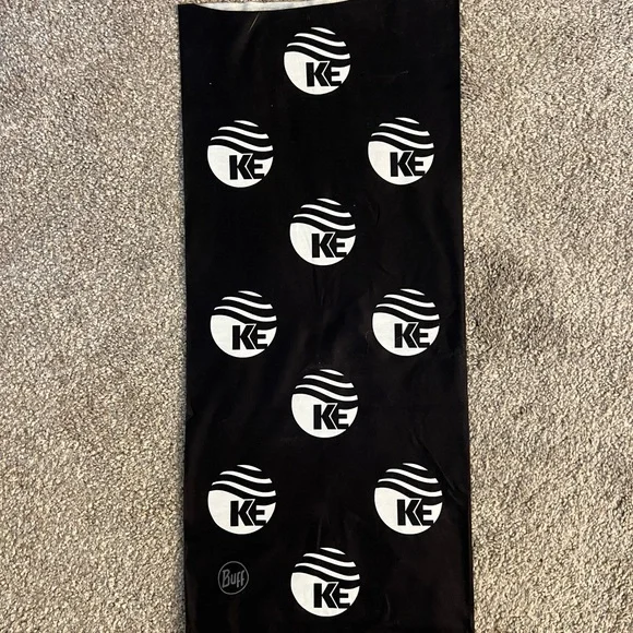 Buff Black and White Logo Neckwear