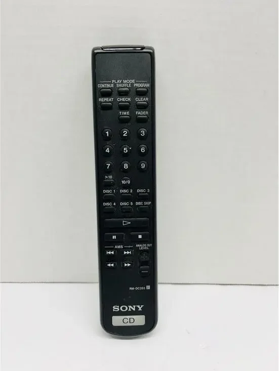 Sony RM-DC355 Remote Control | Genuine OEM for 5-Disc CD Changer Players