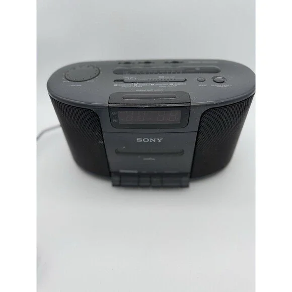 Sony Dream Machine - Cassette Player, ICF-CS650 AM/FM Alarm Clock Radio, Aux In