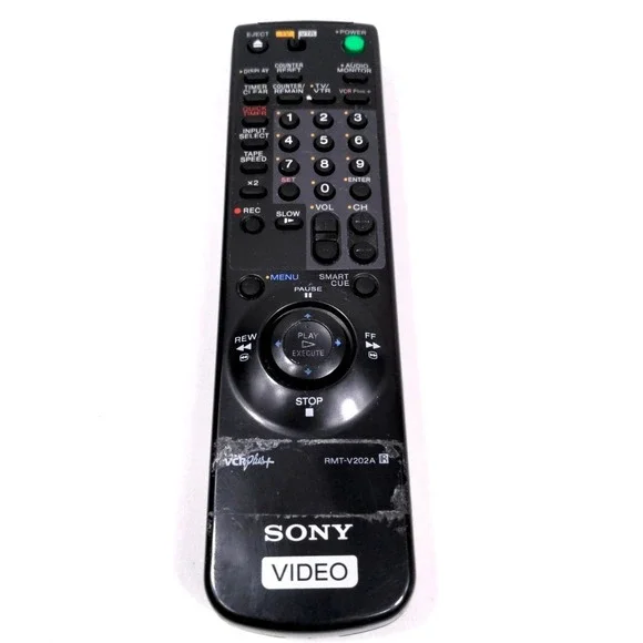 Vtg 1997 Sony RMT-V202A Remote Control SLV-775HF 4-Head Hi-Fi Stereo VHS VCR OEM
