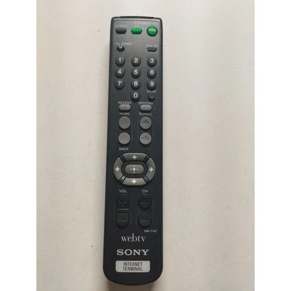 Sony RM-Y142 Webtv Internet Terminal Remote Control OEM - Tested & Works