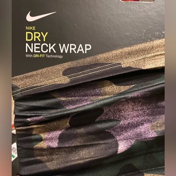 Nike Dri-Fit Trail Printed Wrap Neck CAMO Brown NWT