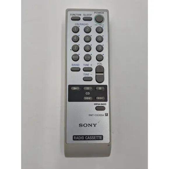 Genuine Sony RMT-CS350A Radio Cassette Remote Control for CFD-S350, CFDS350 oem