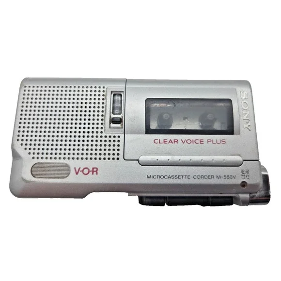 Sony M-560V MicroCassette Voice Recorder Clear Voice Plus ~FOR RERAIR or PARTS~
