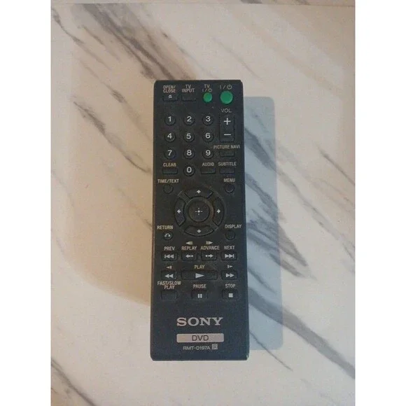 Sony DVD Remote Control RMT-D197A OEM for DVP-CX985V DVP-NS611H DVP-NS611HP