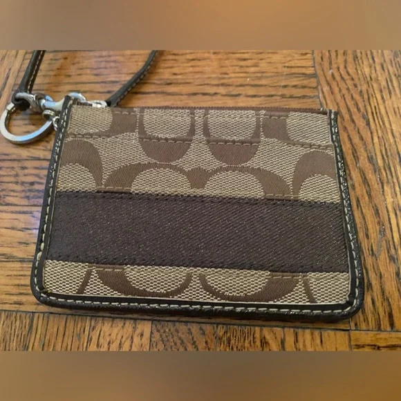 Coach Mini Skinny ID Case - Signature Canvas