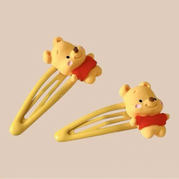 NIB 2pc Winnie The Pooh Hair Clips