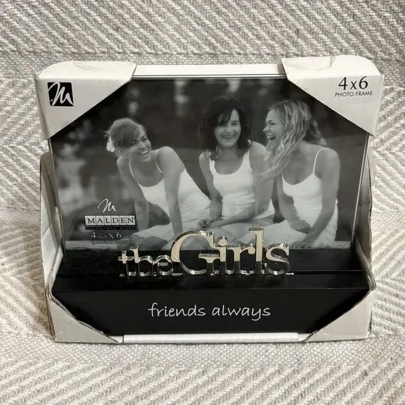 Malden “The Girls” Friends Always 4 x 6 Frame Acrylic Chrome