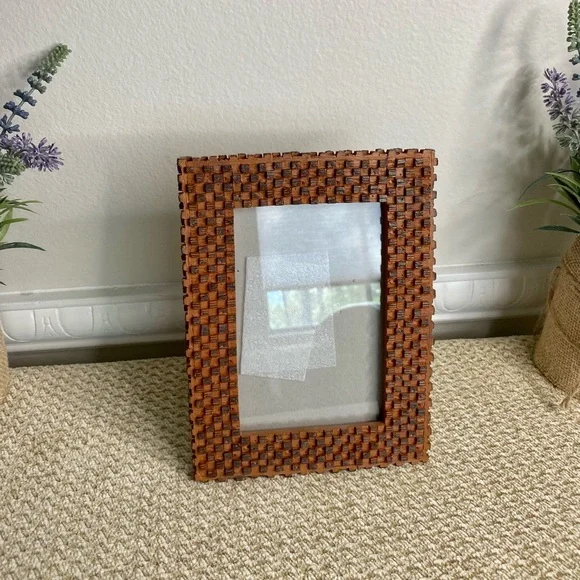 🌸Pier One Tropical Picture Frame🤎