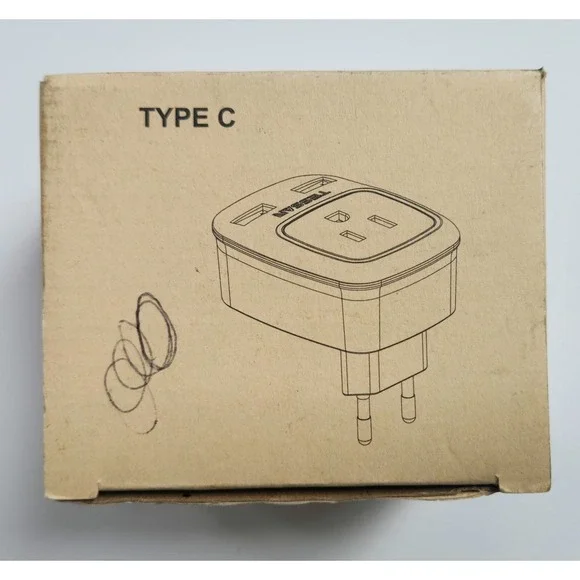 TESSAN Type C Power Plug Adapter 2‎ Pack for US Travel to Europe, Asia