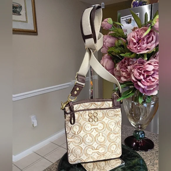 Coach Audrey Op Art Swirl Cross body