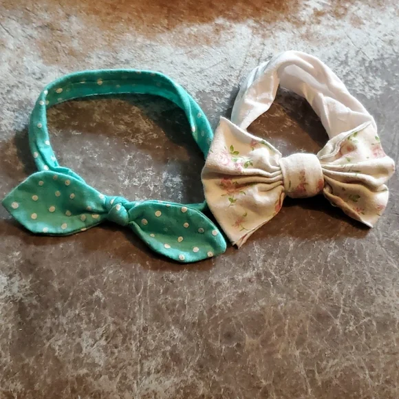 2 little girl headbands