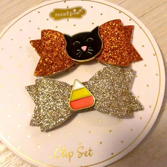 Mud pie Halloween clip set NWT