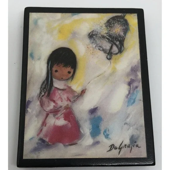 Vintage DeGrazia Magnet La Campana De Esperanza Gallery in the Sun Southwestern‎