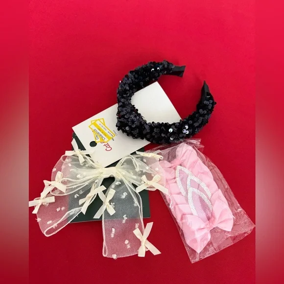 Elegant Black Sequin Headband