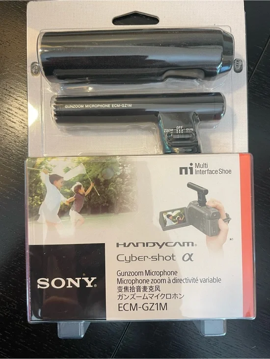 NEVER OPENED Sony Handycam Cybershot ECM-GZ1M Gunzoom Microphone