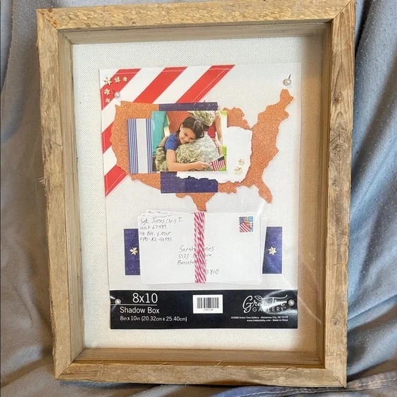 Gallery Rustic Wood Shadow Box Frame - Natural Brown