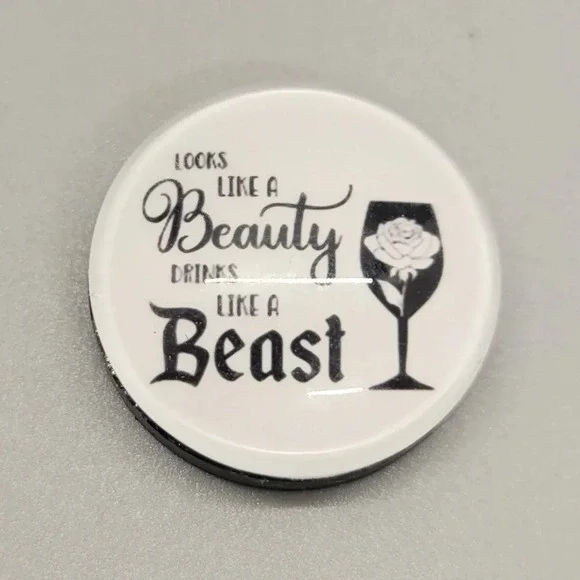 Beauty Beast Drink Magnet Funny Fridge Magnet