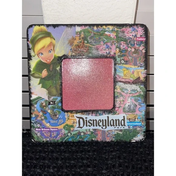 Vintage Disneyland Tinkerbell Faux Wood Picture Frame Lightweight