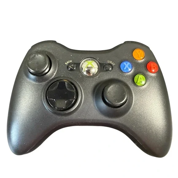 Microsoft Xbox 360 Wireless Controller Black Matte OEM Tested Model 1403