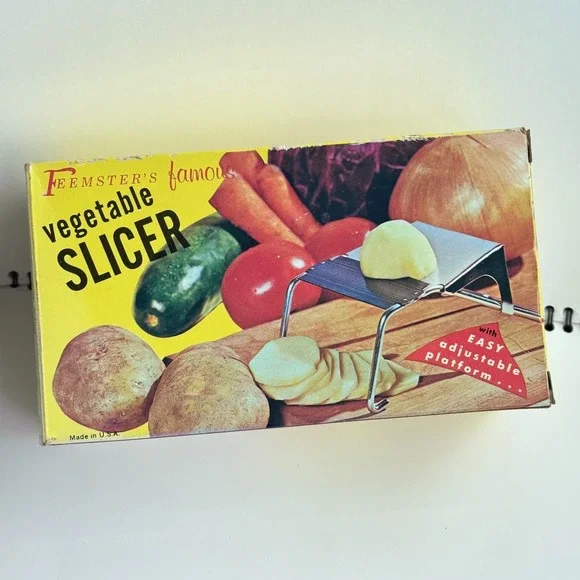 Vintage Feemster's Famous Vegetable Slicer #900 in Original Box Made in U.S.A.