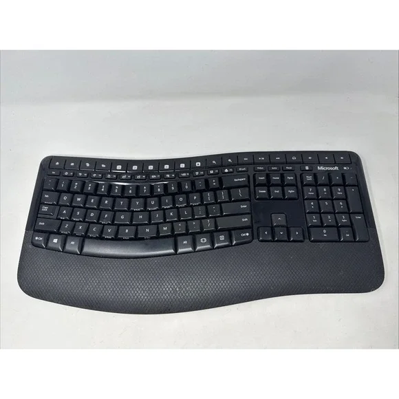 Microsoft Wireless Comfort Keyboard 5050 Model 1728 No Receiver‎ Tested