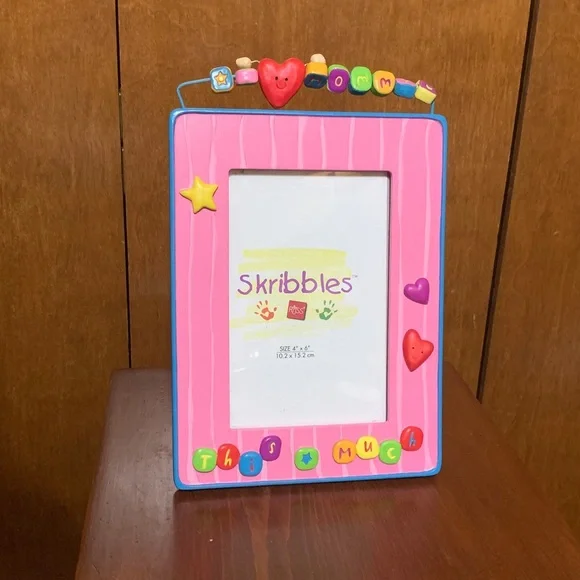 Russ - Vibrate Pink and other rainbow colors,Picture Frame, “I Love Mommy this …
