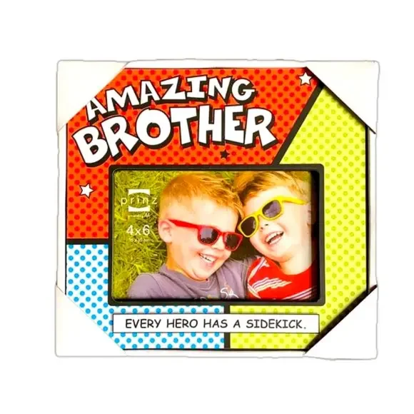 Amazing Brother “Every Hero Has A Sidekick” Photo Frame - NWT