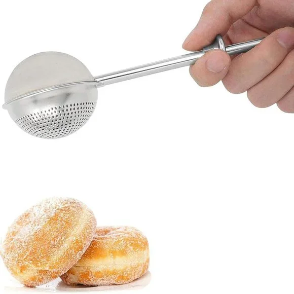 Flour Duster for Baking One-Handed Operation Powdered Sugar 304 Stainless‎ Steel