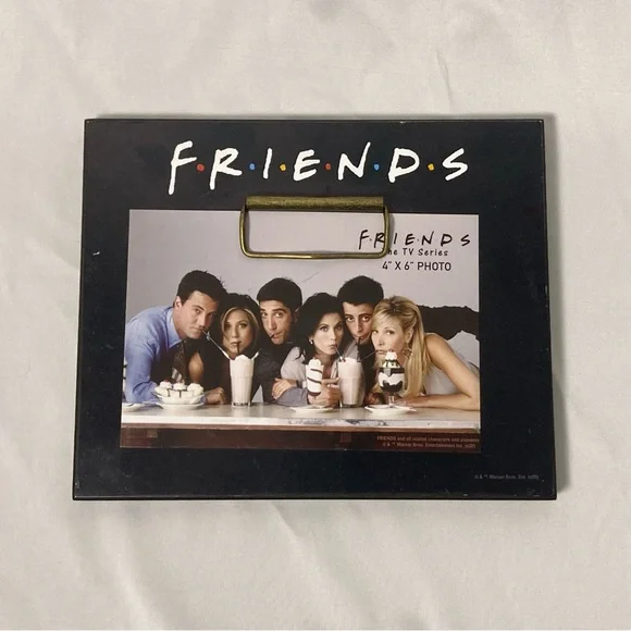 FRIENDS The TV Series 4” x 6” Wooden Easel Back Picture Frame