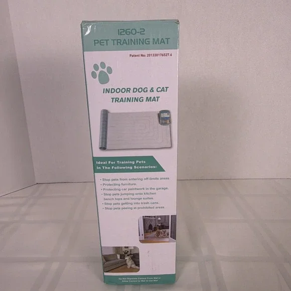 Indoor dog and cat training mat. Clear. Battery operated.