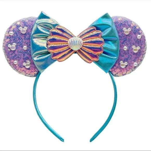 Disney‎ Minnie Mouse mermaid Ariel ears headband