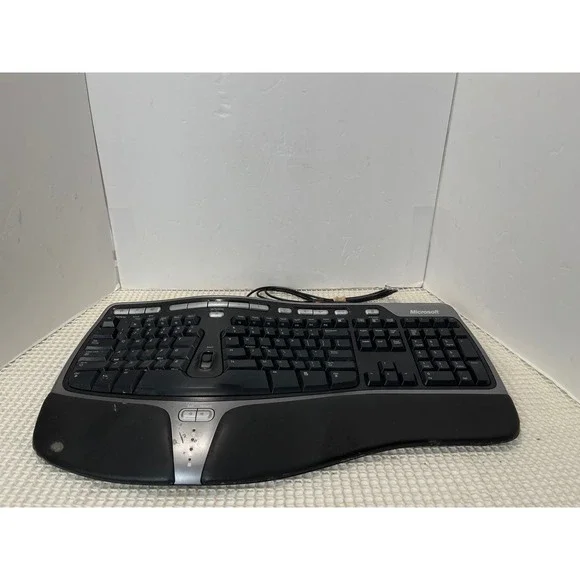 Microsoft Natural Ergonomic Keyboard 4000 v1.0 Model 1048 Wired USB Black Works