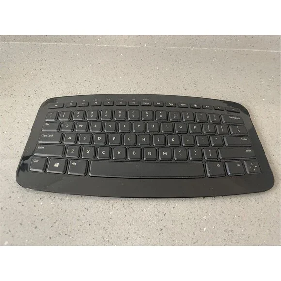 Microsoft Arc Keyboard Model 1392 Black Compact Wireless No USB Dongle