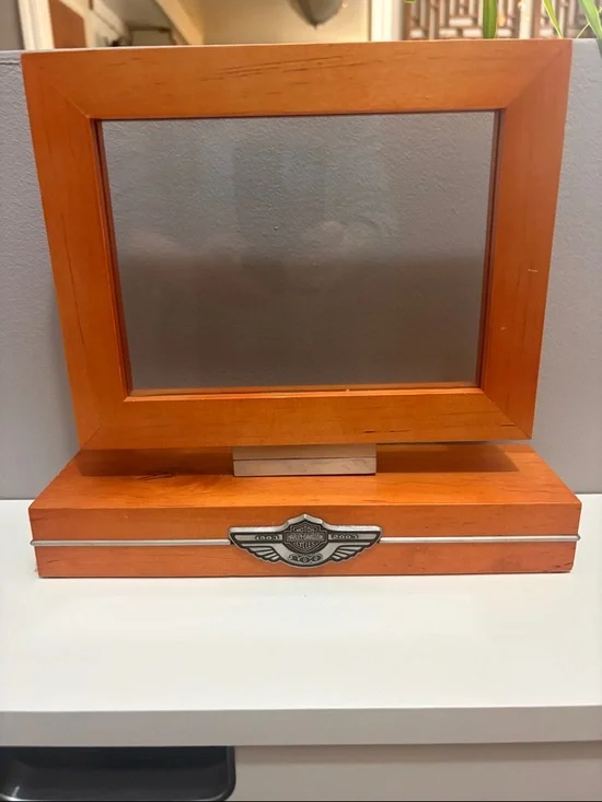 Harley-Davidson 100th Anniversary Wood Double Sided Frame 1903-2003