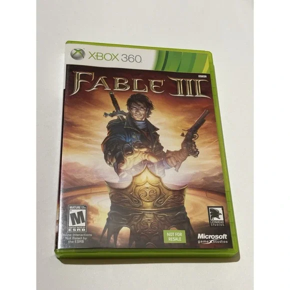 Fable 3 III (Microsoft Xbox 360, 2010) COMPLETE GAME STUDIOS LIONHEAD MATURE