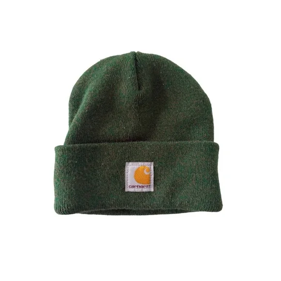 Carhartt Kids Green Acrylic Watch Hat Beanie Child Youth AH8983 Made in USA