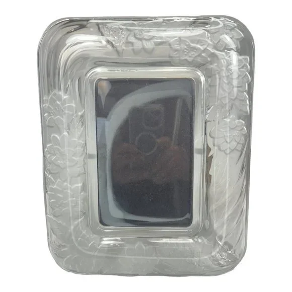 Crystal Clear Signatures Japan Crystal Rectangular Wedding Picture Frame Etched