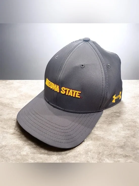 Under Armour Arizona State Sun Devils Stretch Fit Hat Size M/P Gray