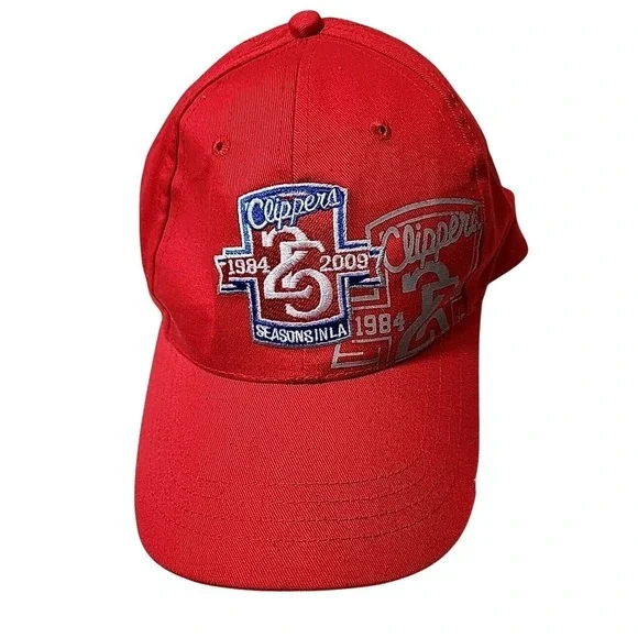 Los‎ Angeles LA Sga 2009 Clippers NBA 25 seasons Old Logo Cap Hat Adjustable