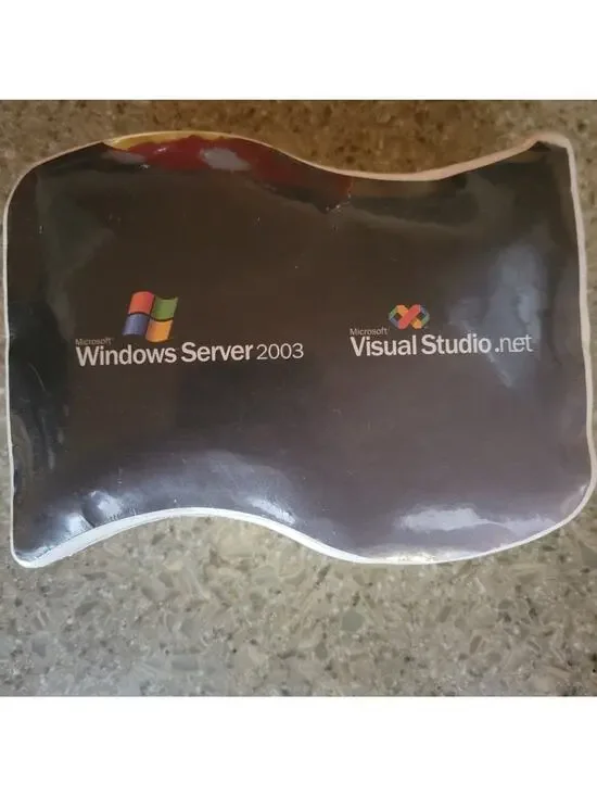 Rare Vintage Microsoft Windows Server 2003 T-shirt Compressed White Size Unknown
