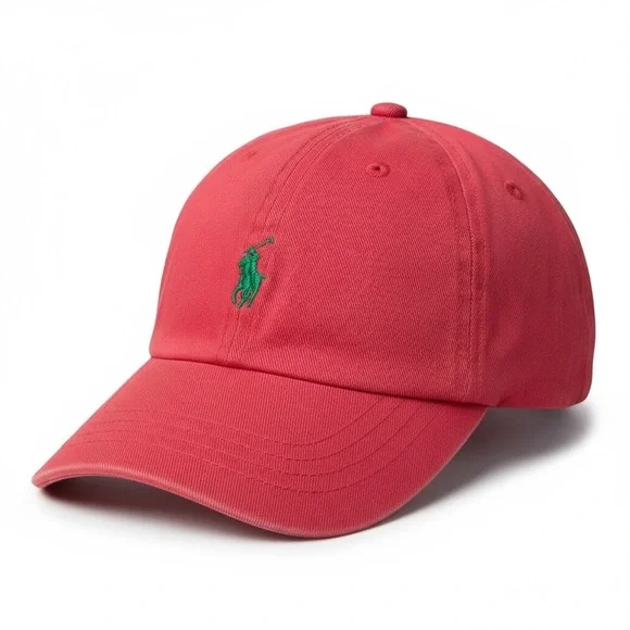 Polo by Ralph Lauren Red‎ and Green Embroidered Hat