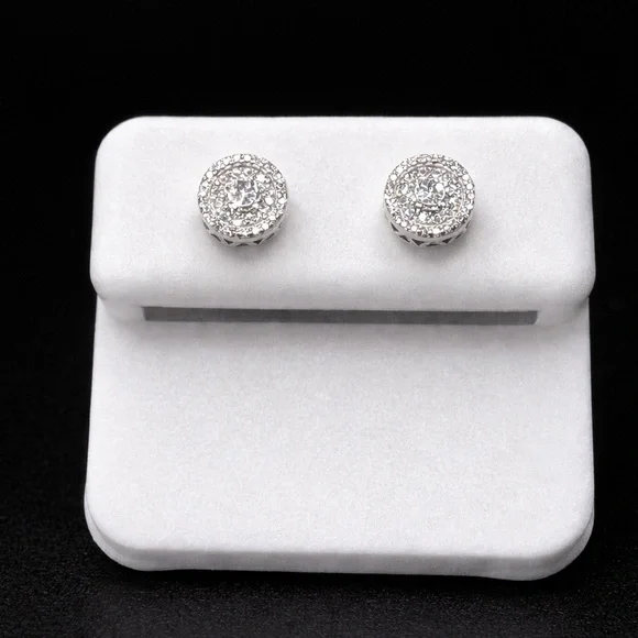 Moissanite 925 Sterling Silver Stud Earrings