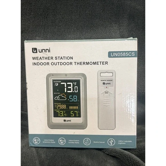 UNNI INDOOR-OUTDOOR Thermometer With‎ 1 SENSOR UN0582CS