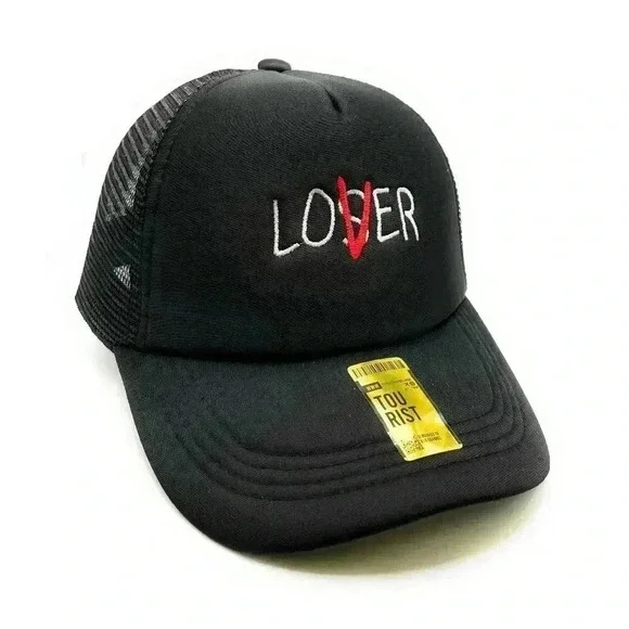Lover Loser Mesh Trucker Snapback (Black)