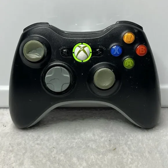 Official OEM Microsoft Xbox 360 Wireless Controller Black Grey